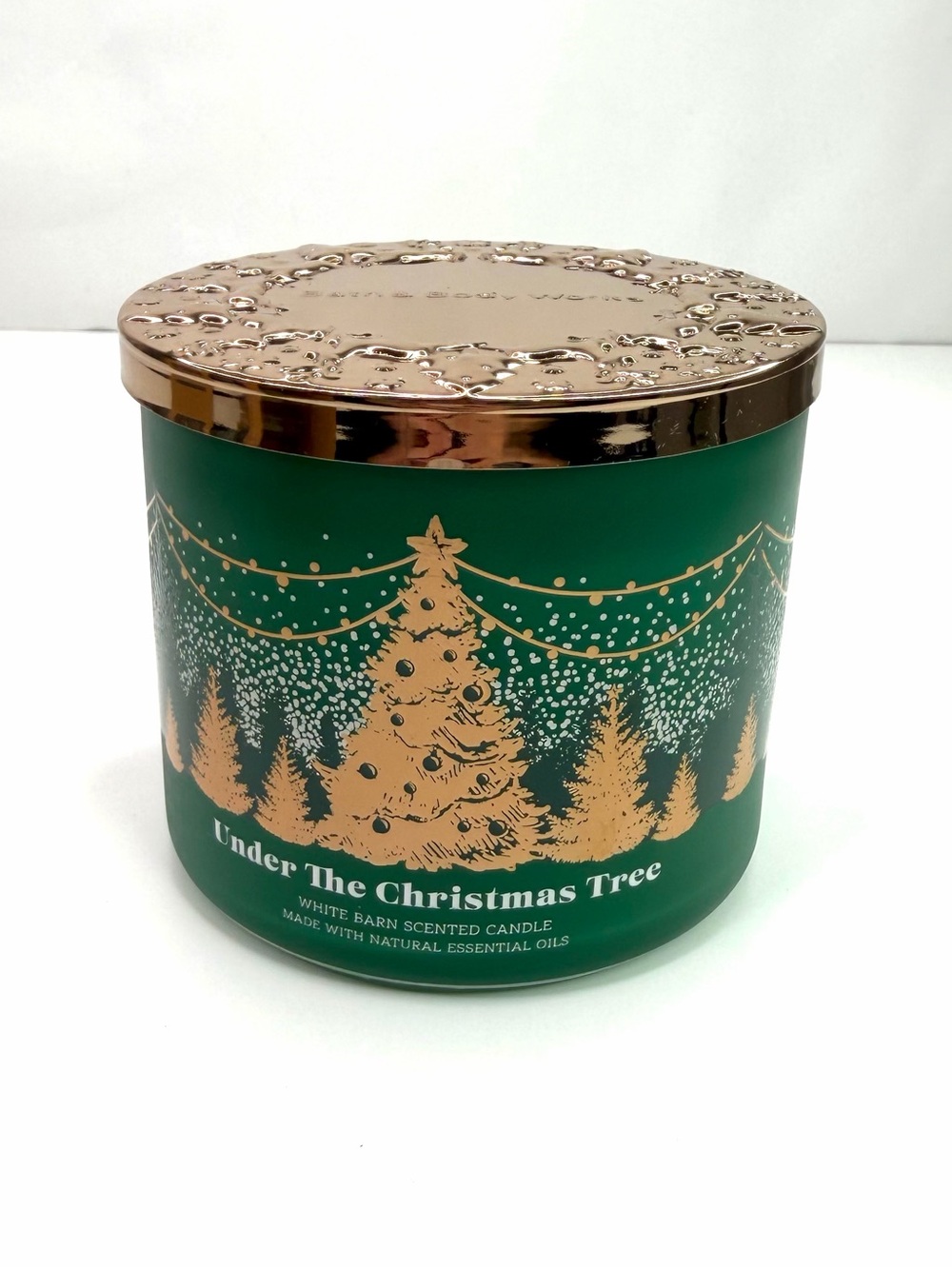 Bath & Body Works Green Under the Christmas Tree 3-Wick 14.5 oz Candle